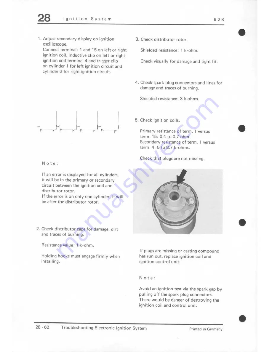 Porsche 928 - Workshop Manual Download Page 559