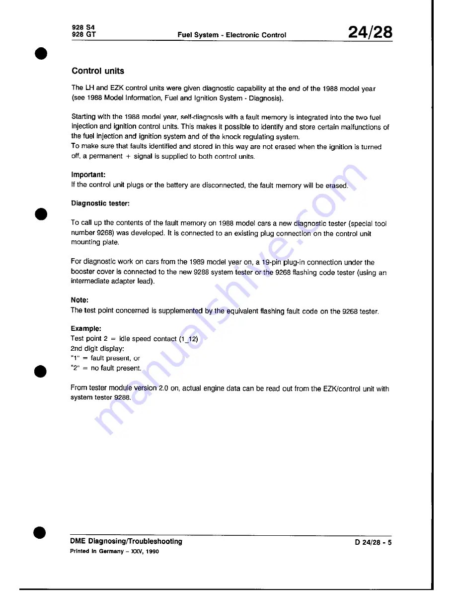 Porsche 928 - Workshop Manual Download Page 580