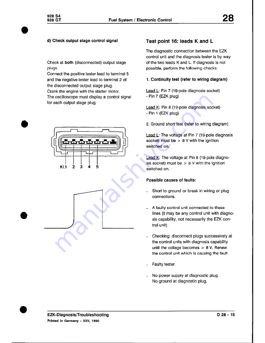 Porsche 928 - Workshop Manual Download Page 622