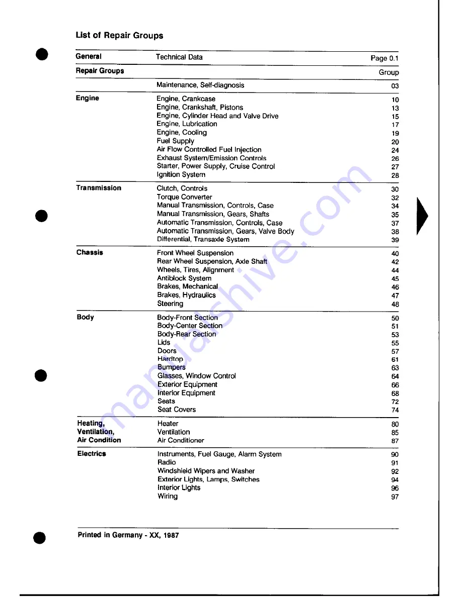 Porsche 928 - Workshop Manual Download Page 625