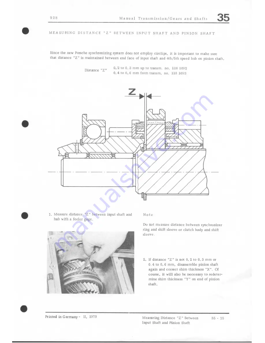 Porsche 928 - Workshop Manual Download Page 725