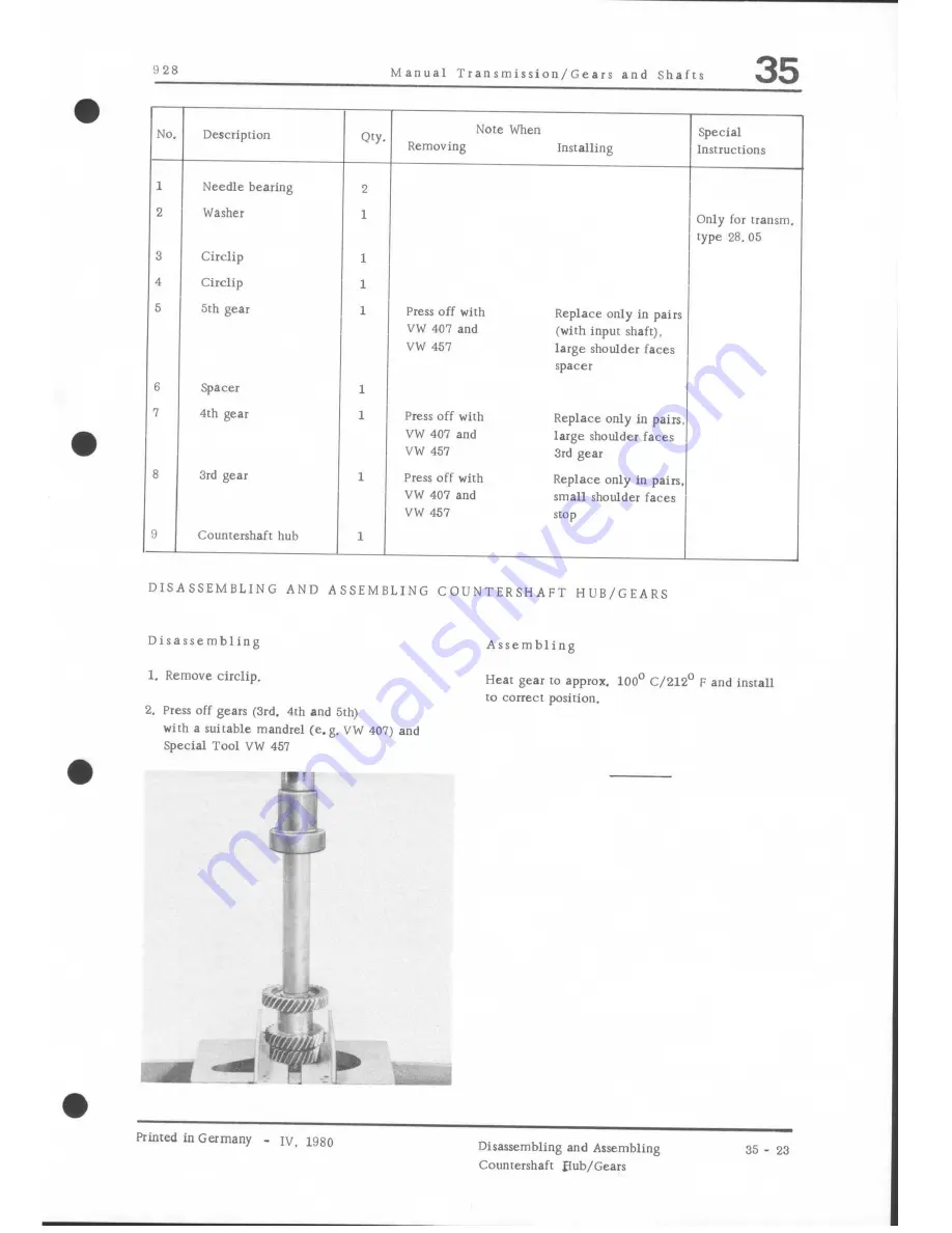 Porsche 928 - Workshop Manual Download Page 732