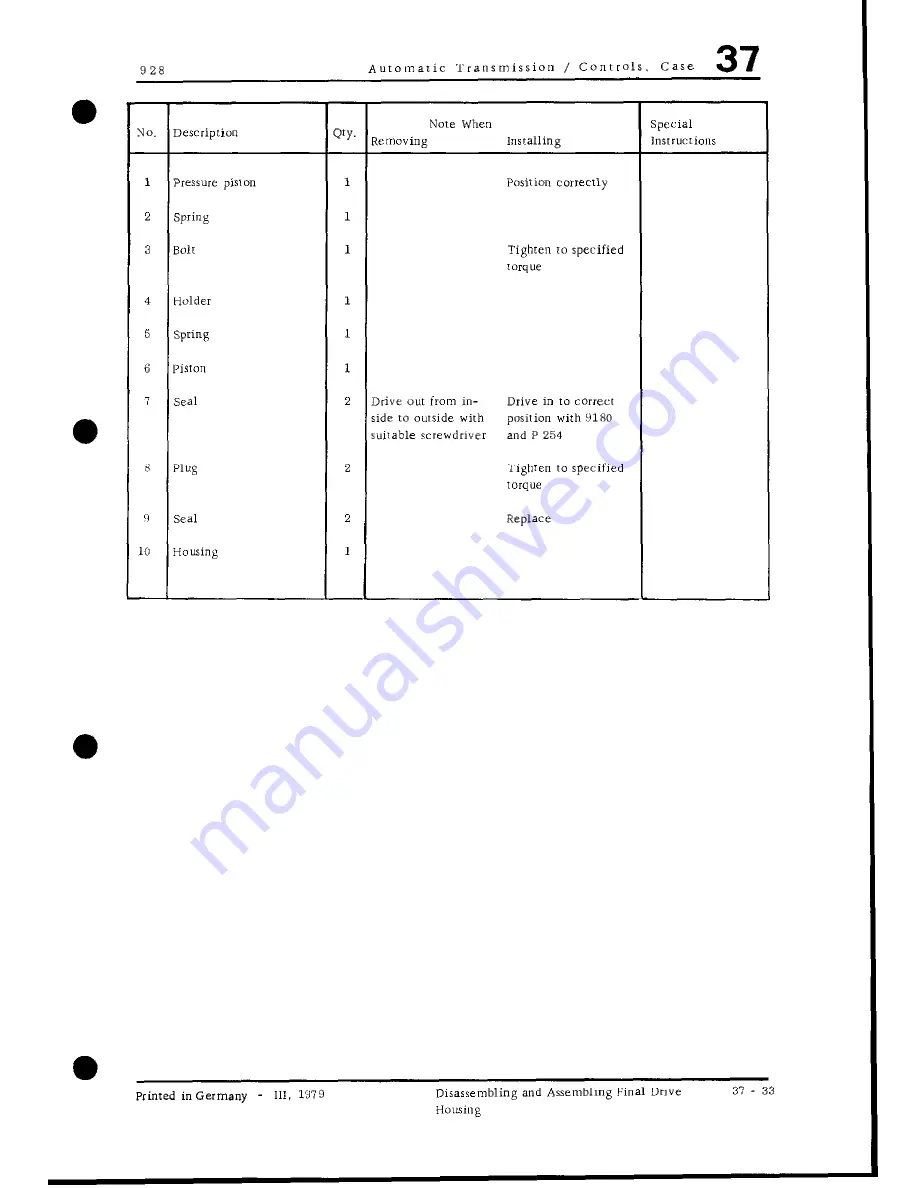 Porsche 928 - Workshop Manual Download Page 769