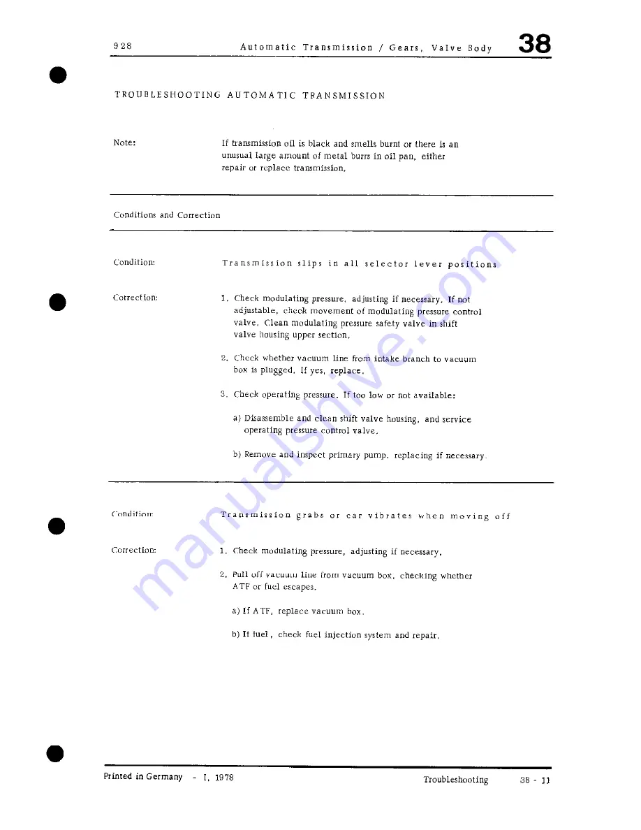 Porsche 928 - Workshop Manual Download Page 800