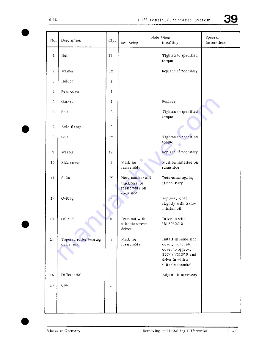 Porsche 928 - Workshop Manual Download Page 841