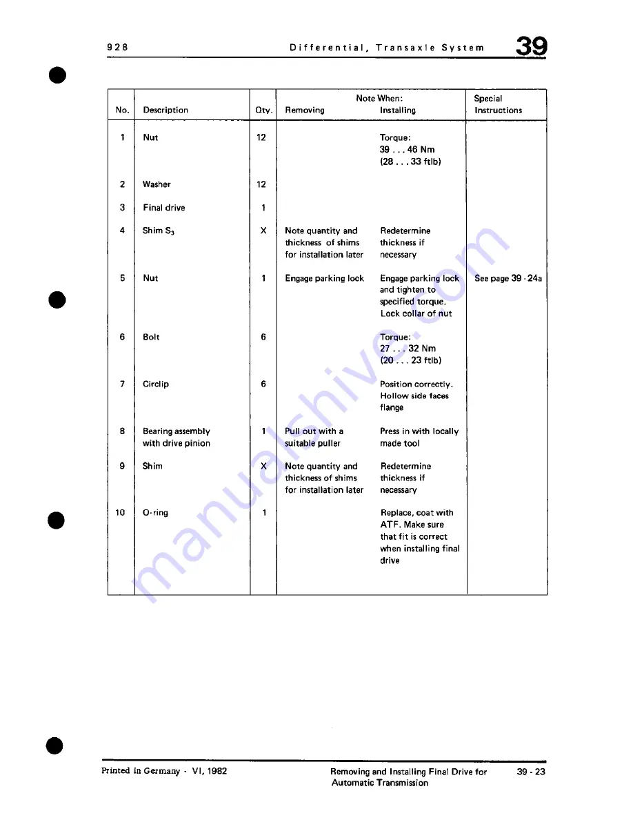 Porsche 928 - Workshop Manual Download Page 861