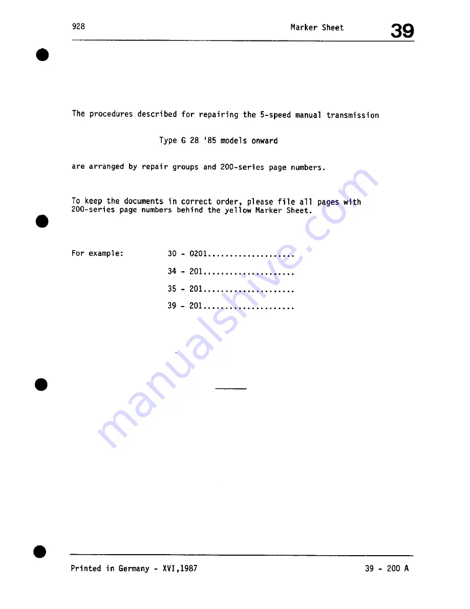 Porsche 928 - Workshop Manual Download Page 902