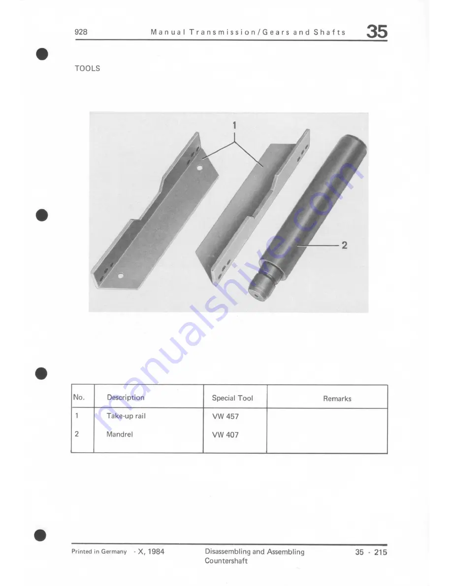 Porsche 928 - Workshop Manual Download Page 961