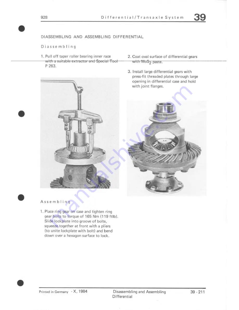 Porsche 928 - Workshop Manual Download Page 984