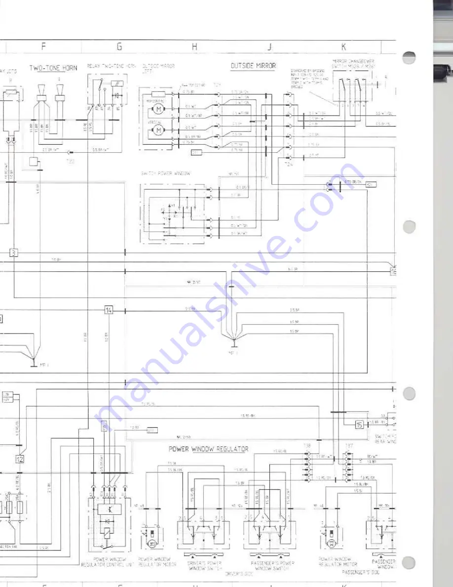 Porsche 930 TURBO USA - 1976 CURRENT FLOW DIAGRAM Manual Download Page 132