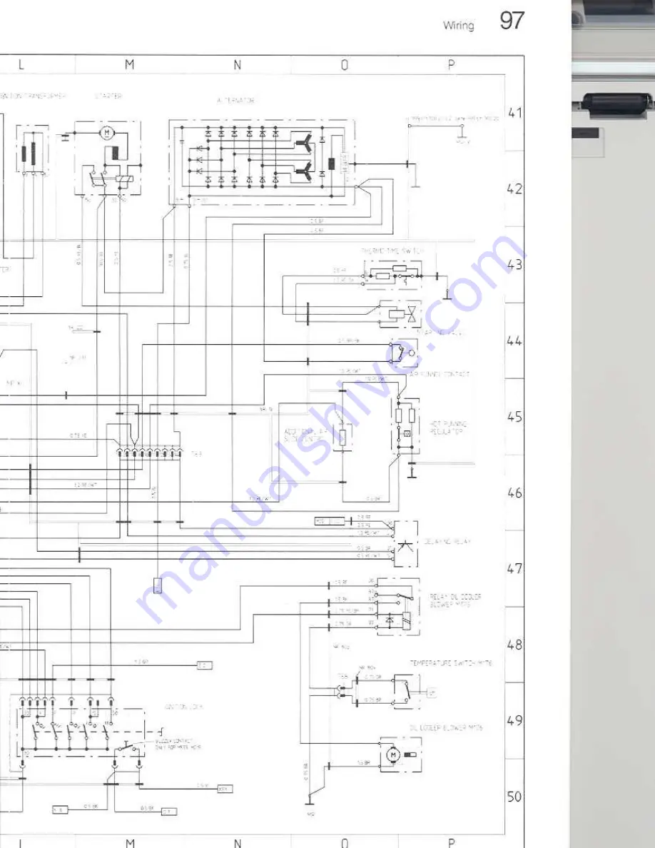 Porsche 930 TURBO USA - 1976 CURRENT FLOW DIAGRAM Manual Download Page 142