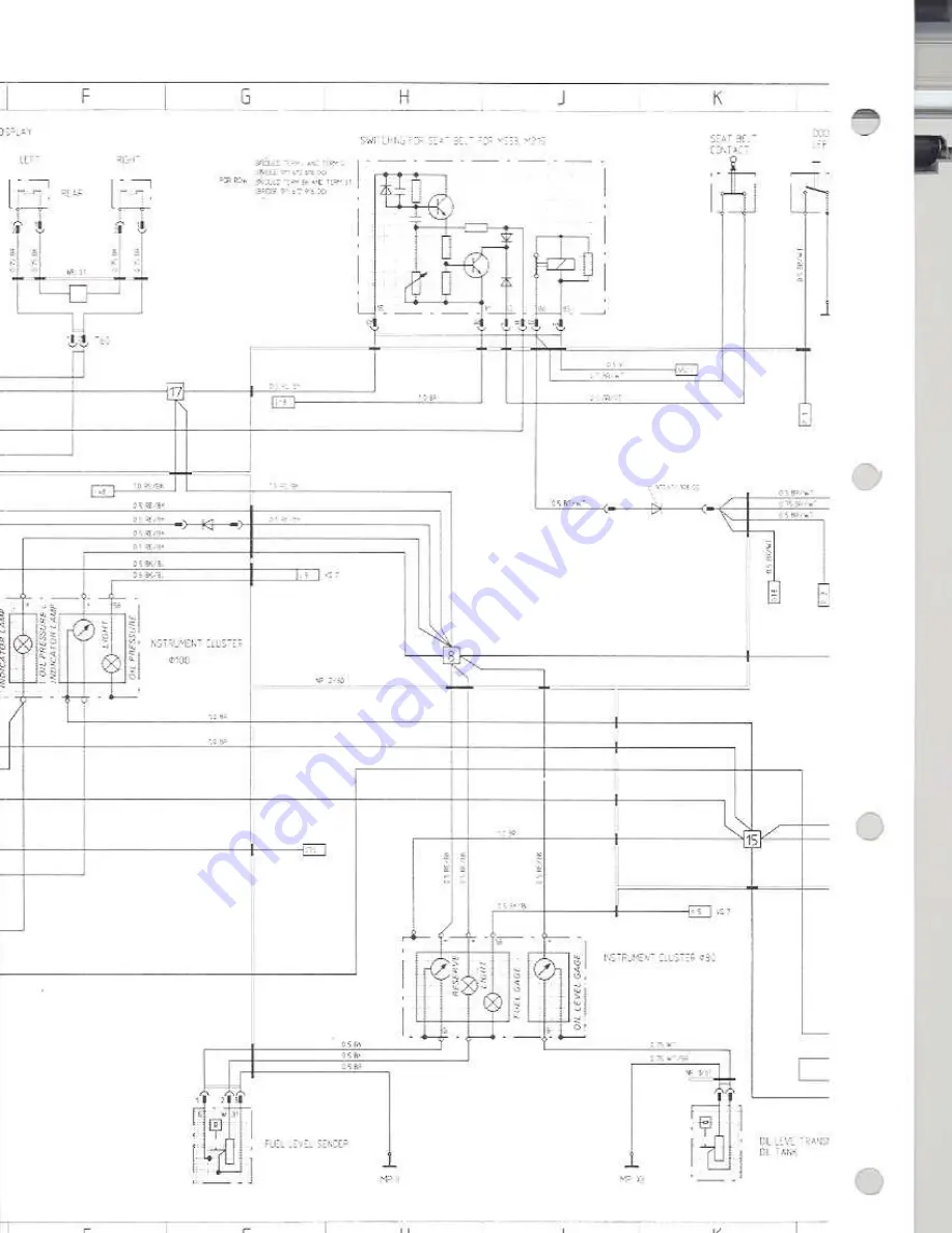 Porsche 930 TURBO USA - 1976 CURRENT FLOW DIAGRAM Manual Download Page 144