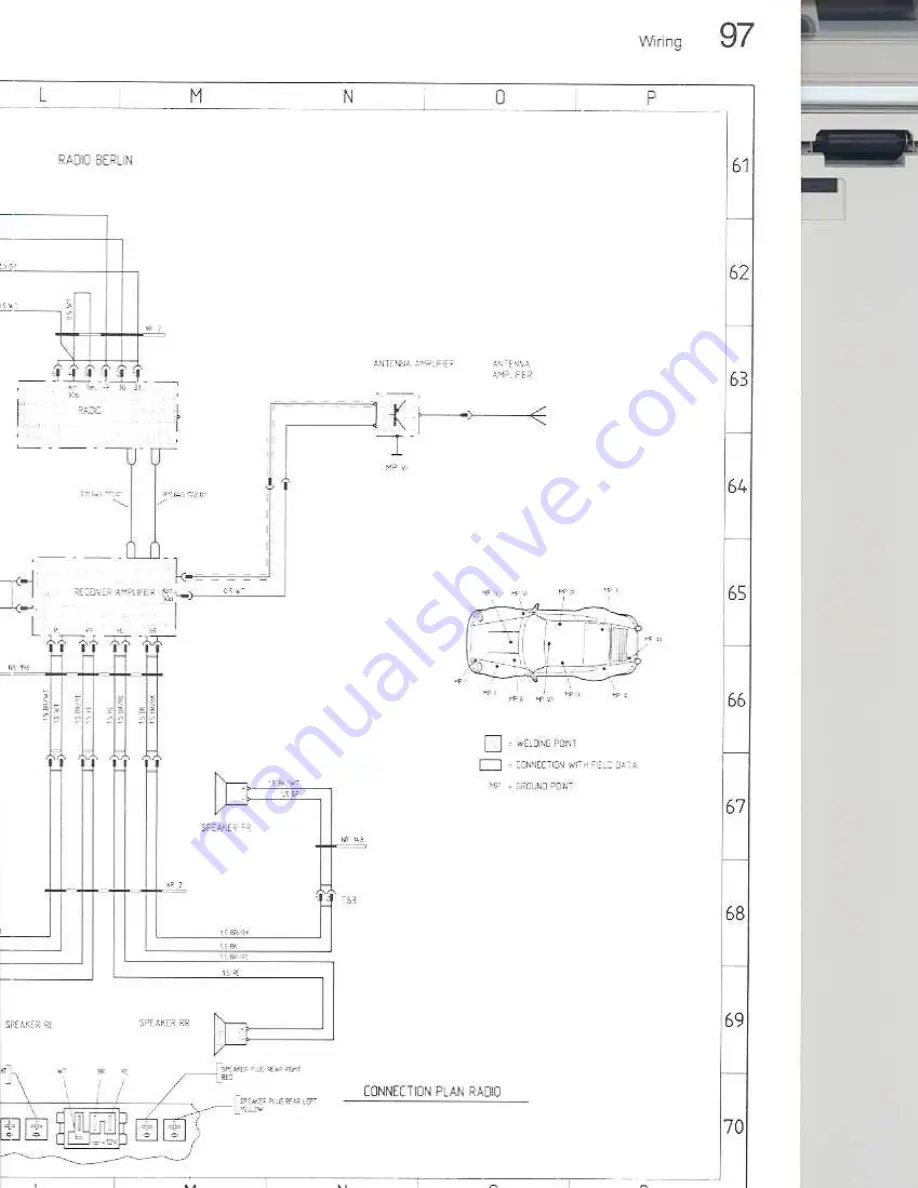 Porsche 930 TURBO USA - 1976 CURRENT FLOW DIAGRAM Manual Download Page 148