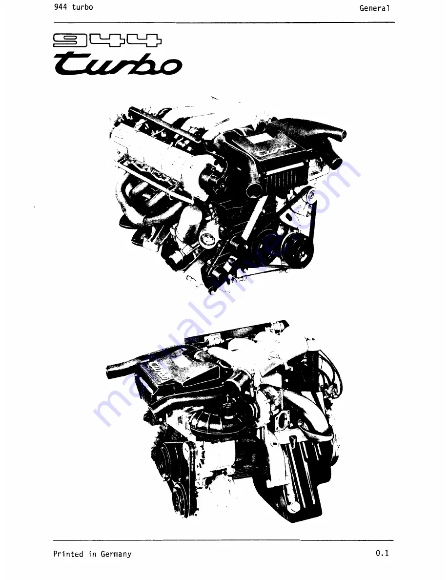 Porsche 944 Turbo 1988 Workshop Manual Download Page 9