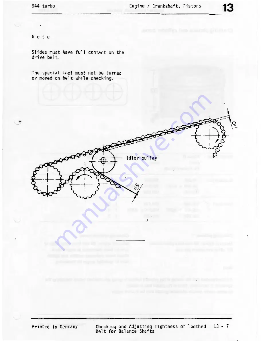 Porsche 944 Turbo 1988 Workshop Manual Download Page 45