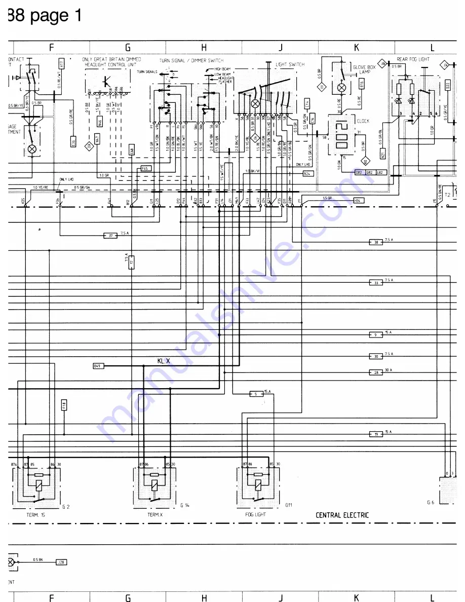 Porsche 944 - VOLUME 5-ELECTRICAL Manual Download Page 8