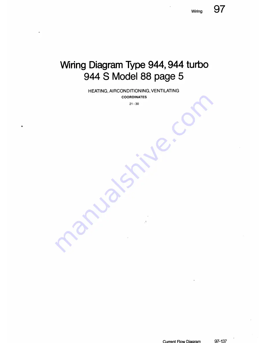 Porsche 944 - VOLUME 5-ELECTRICAL Manual Download Page 20