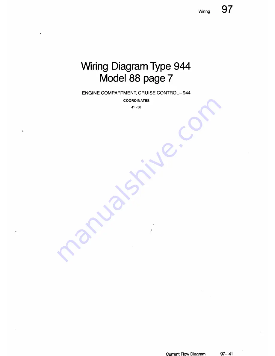 Porsche 944 - VOLUME 5-ELECTRICAL Manual Download Page 27