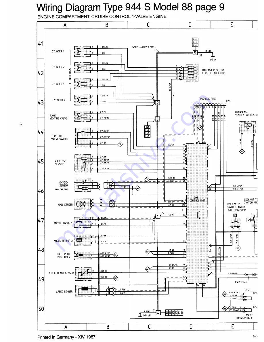 Porsche 944 - VOLUME 5-ELECTRICAL Скачать руководство пользователя страница 36