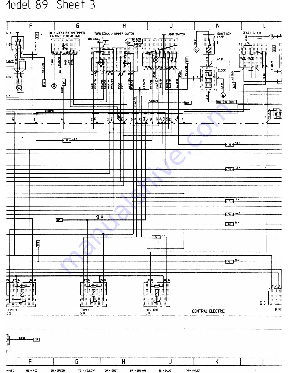 Porsche 944 - VOLUME 5-ELECTRICAL Manual Download Page 72