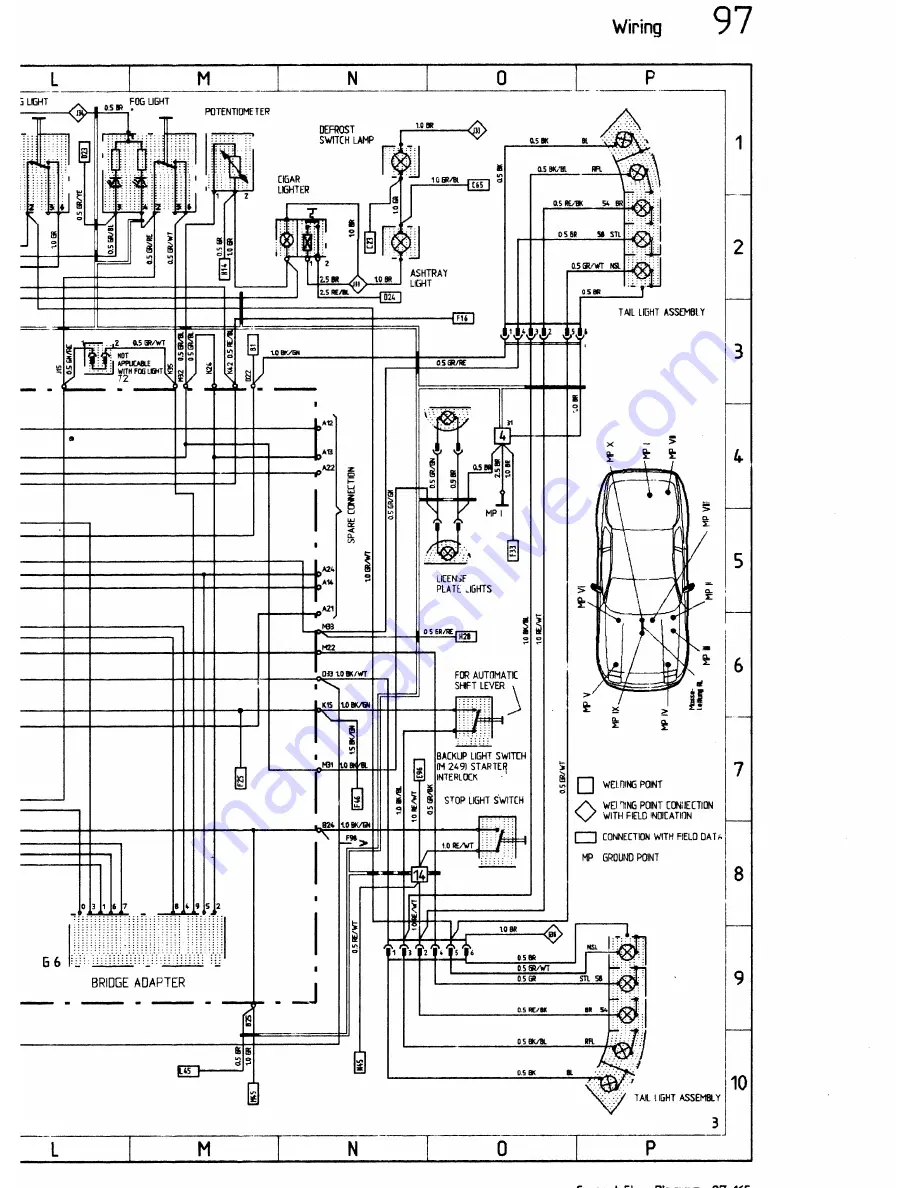 Porsche 944 - VOLUME 5-ELECTRICAL Скачать руководство пользователя страница 73