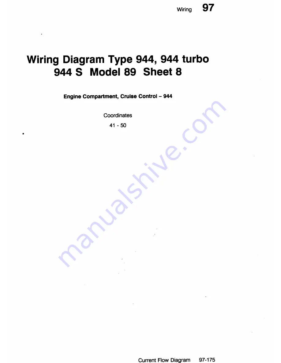 Porsche 944 - VOLUME 5-ELECTRICAL Manual Download Page 91