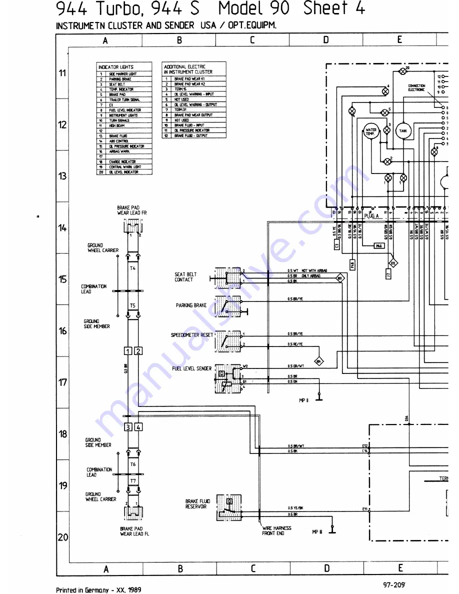 Porsche 944 - VOLUME 5-ELECTRICAL Manual Download Page 147