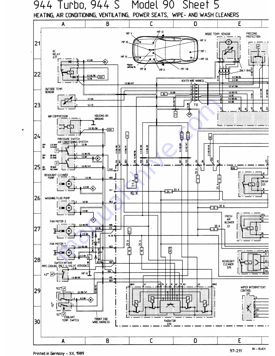 Porsche 944 - VOLUME 5-ELECTRICAL Скачать руководство пользователя страница 150