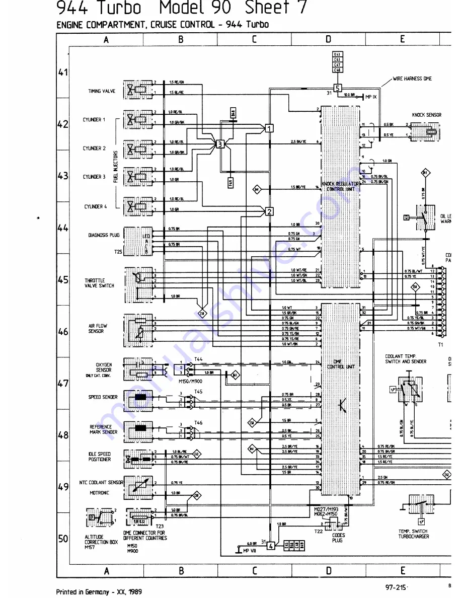 Porsche 944 - VOLUME 5-ELECTRICAL Manual Download Page 155