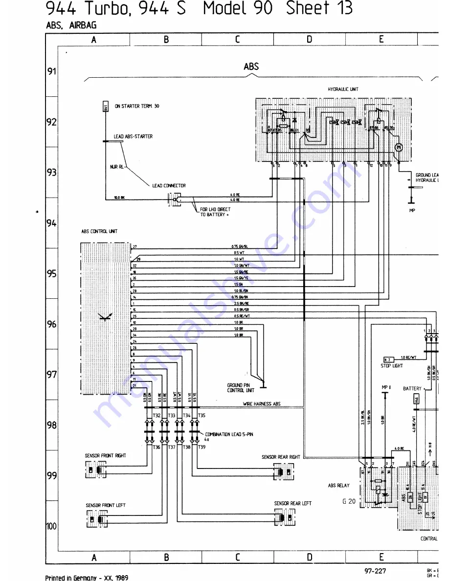 Porsche 944 - VOLUME 5-ELECTRICAL Скачать руководство пользователя страница 172