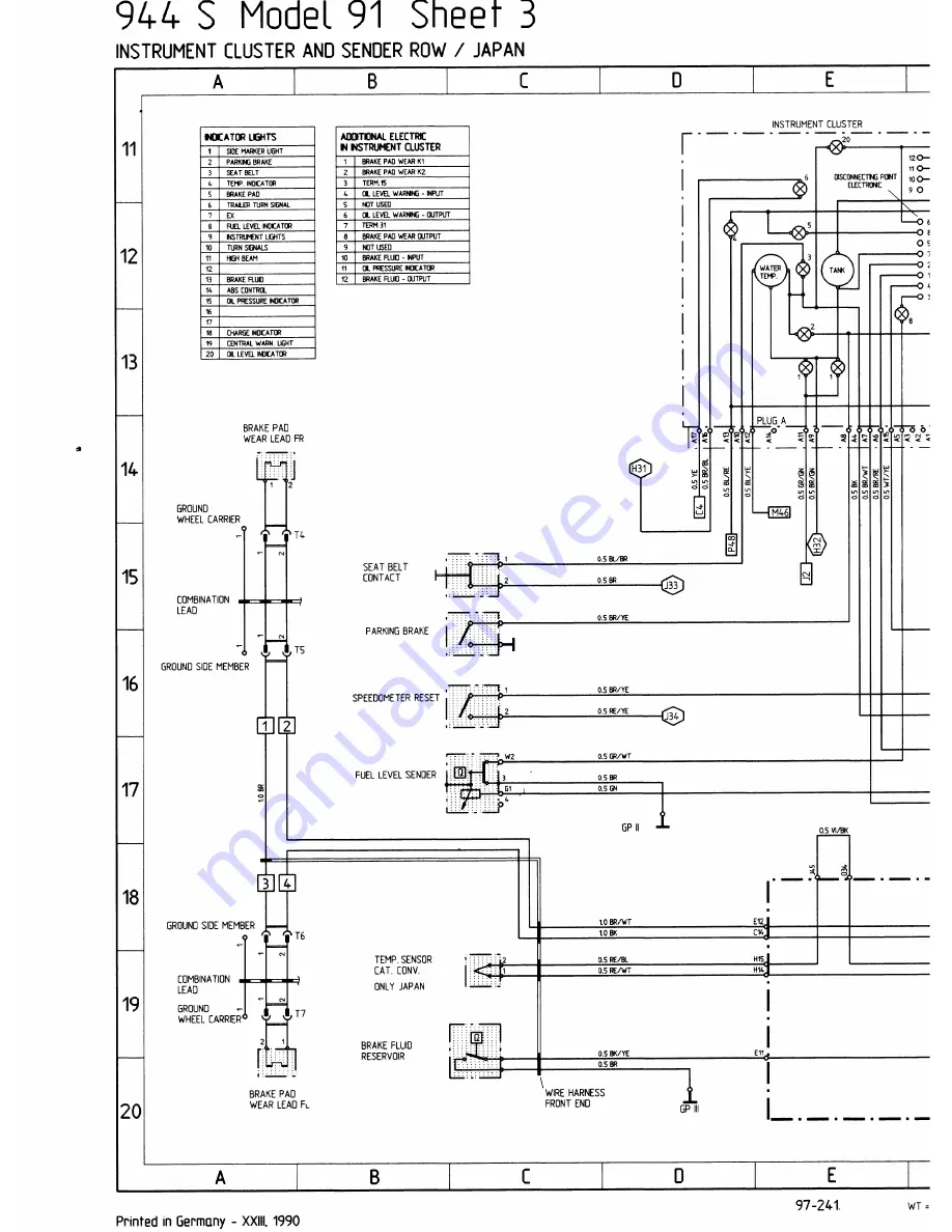 Porsche 944 - VOLUME 5-ELECTRICAL Скачать руководство пользователя страница 191