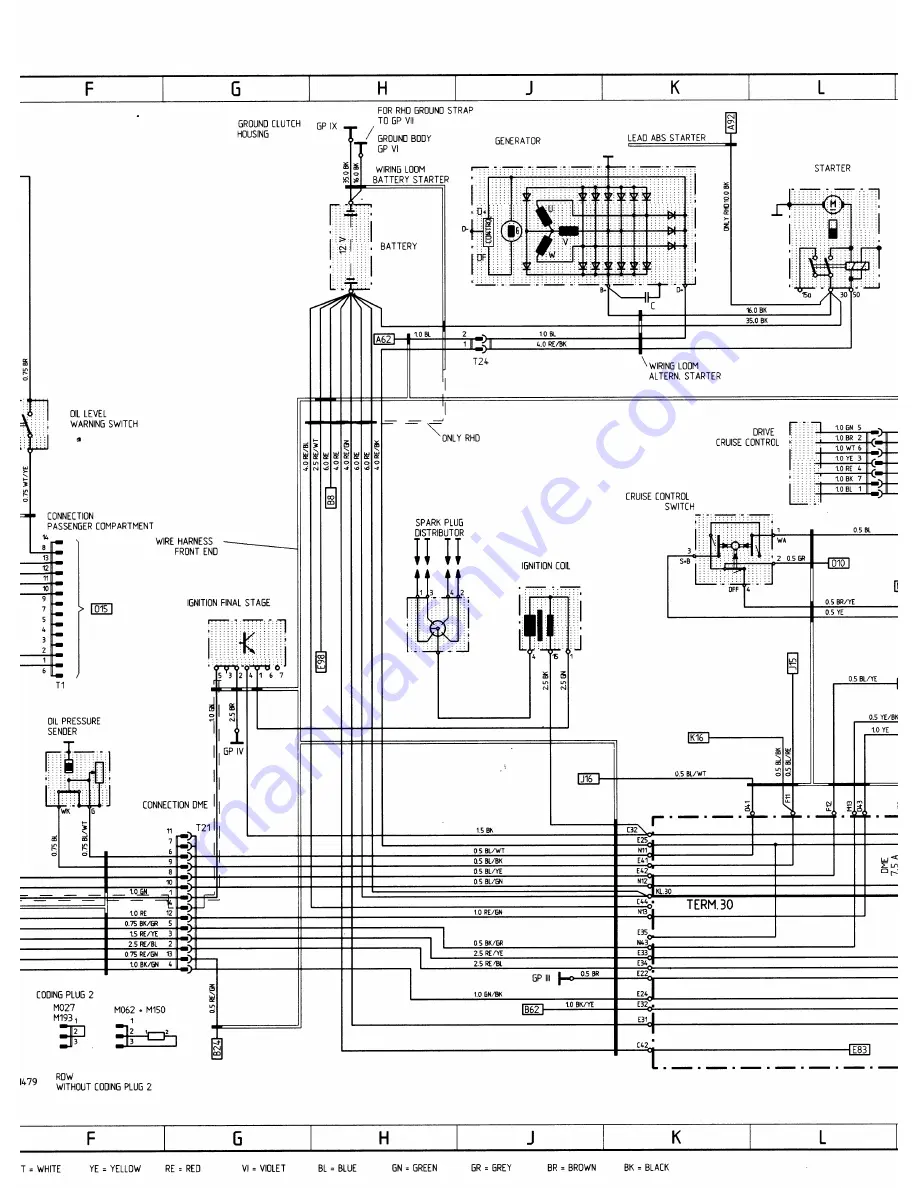 Porsche 944 - VOLUME 5-ELECTRICAL Скачать руководство пользователя страница 203