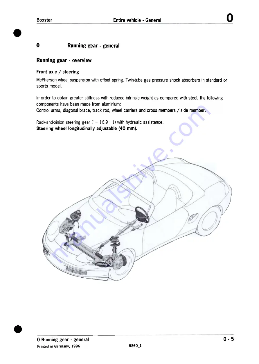 Porsche Boxster 1999 Technical Manual Download Page 16