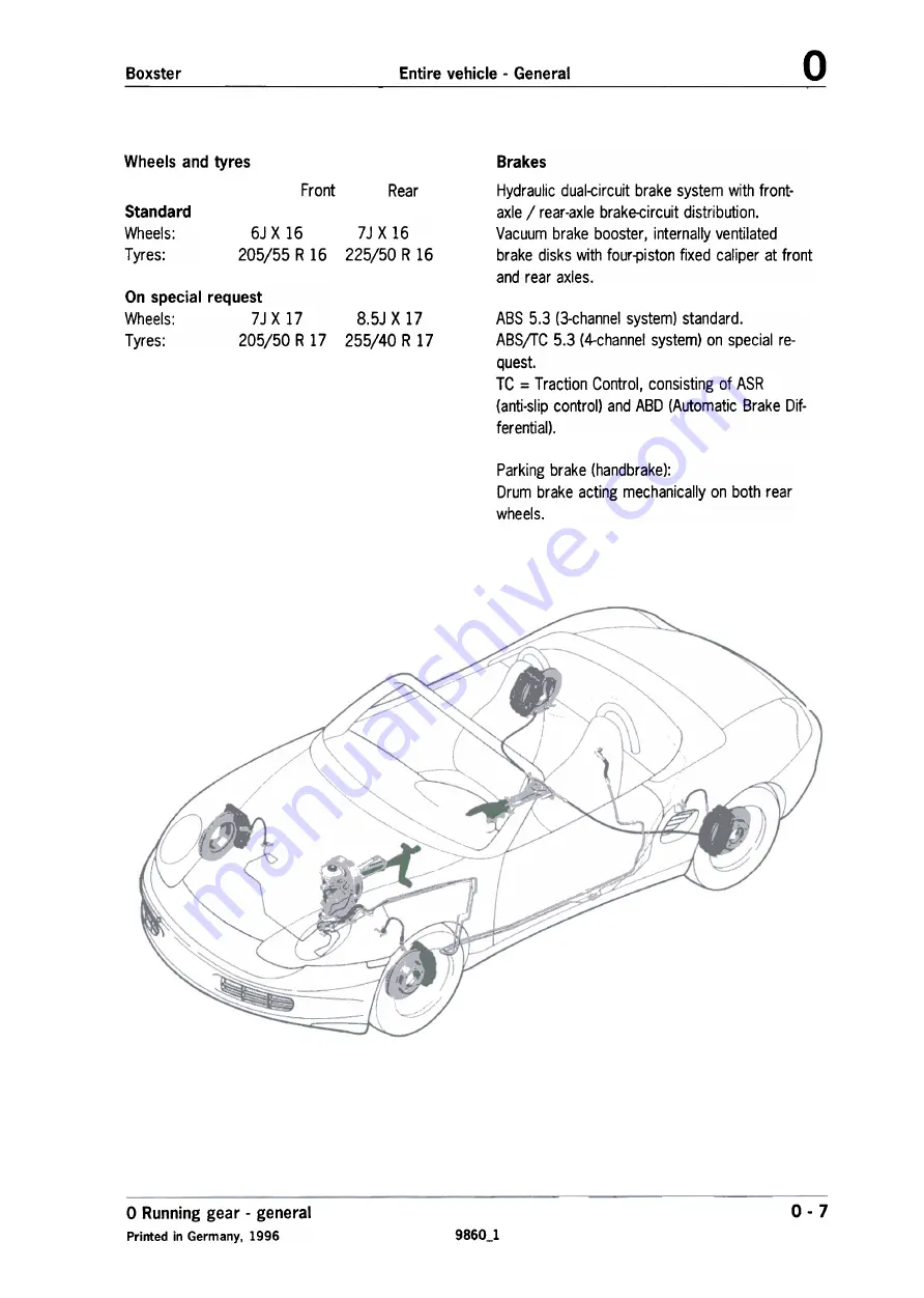 Porsche Boxster 1999 Technical Manual Download Page 18