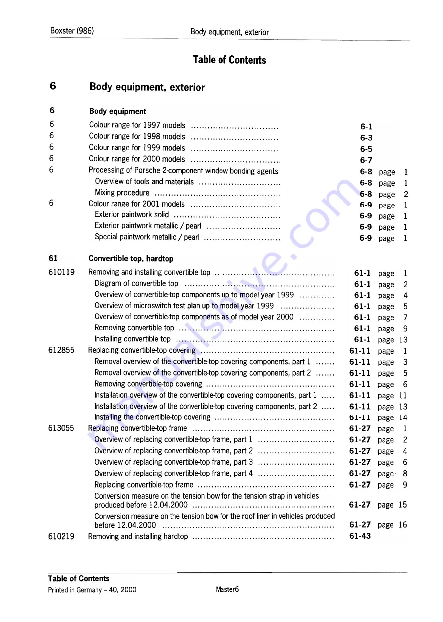 Porsche Boxster S Technical Manual Download Page 11