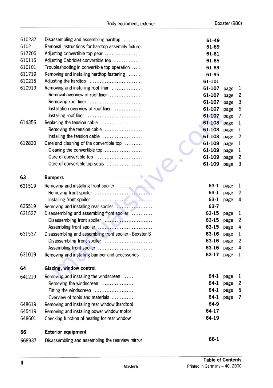 Porsche Boxster S Technical Manual Download Page 12