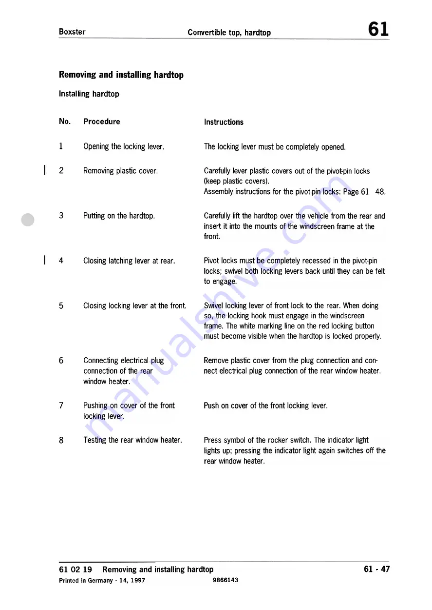 Porsche Boxster S Technical Manual Download Page 96