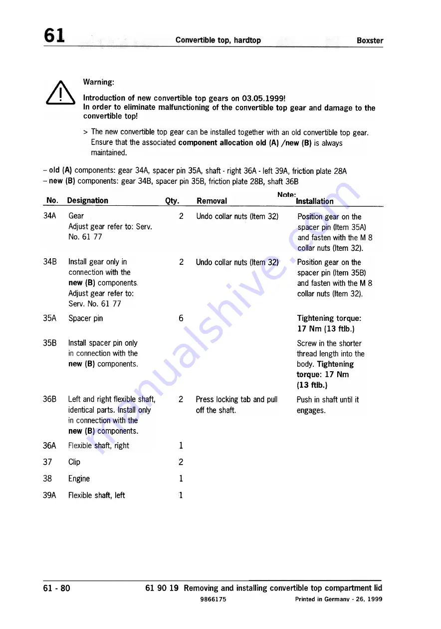 Porsche Boxster S Technical Manual Download Page 129