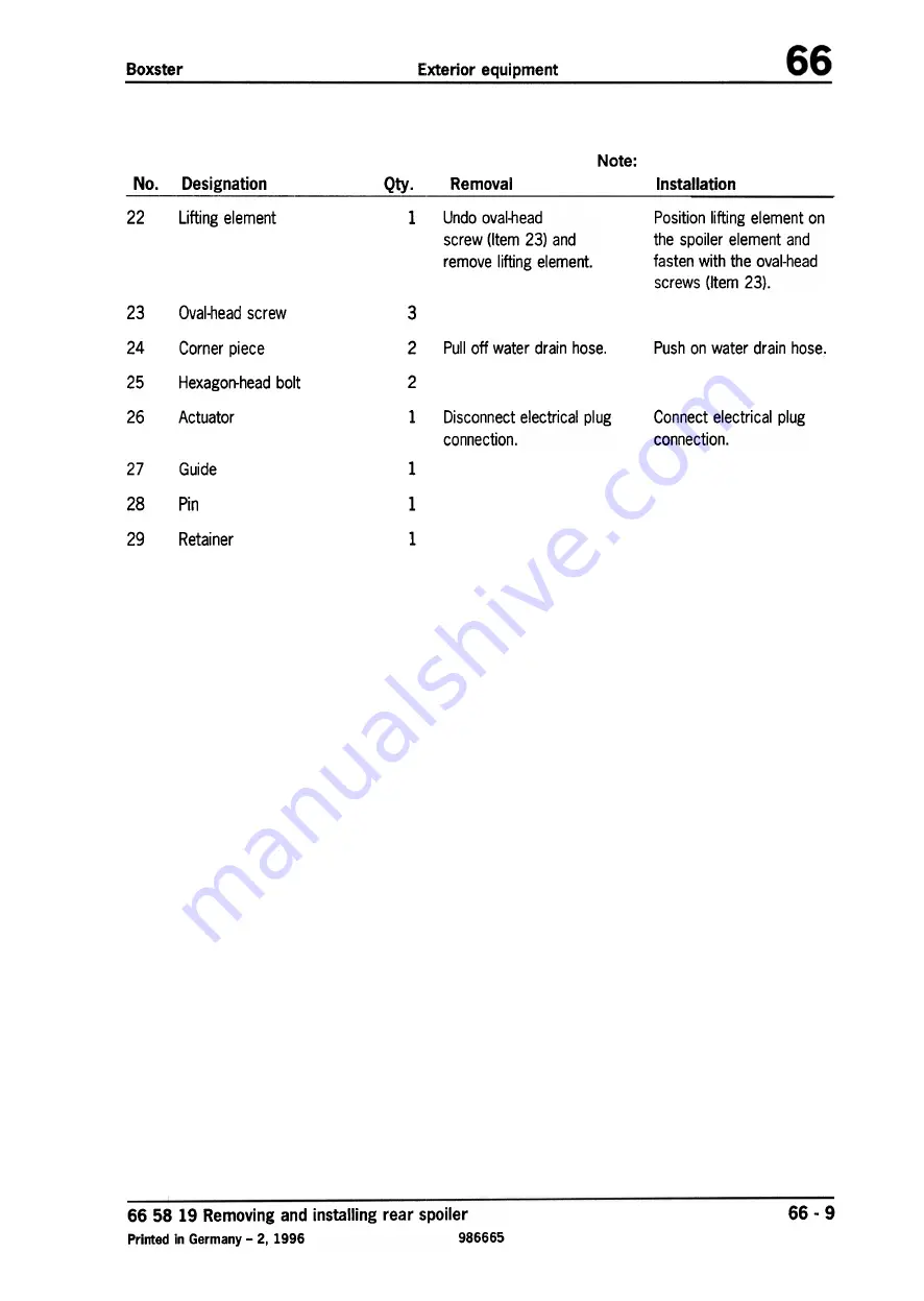 Porsche Boxster S Technical Manual Download Page 221