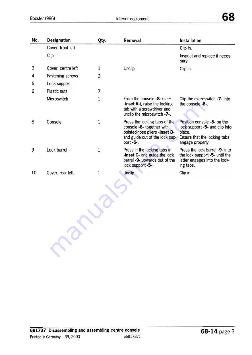 Porsche Boxster S Technical Manual Download Page 243