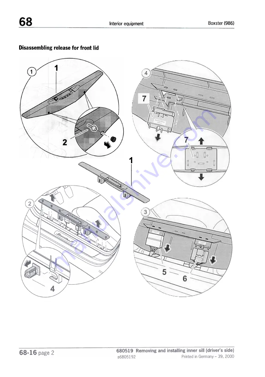 Porsche Boxster S Technical Manual Download Page 251