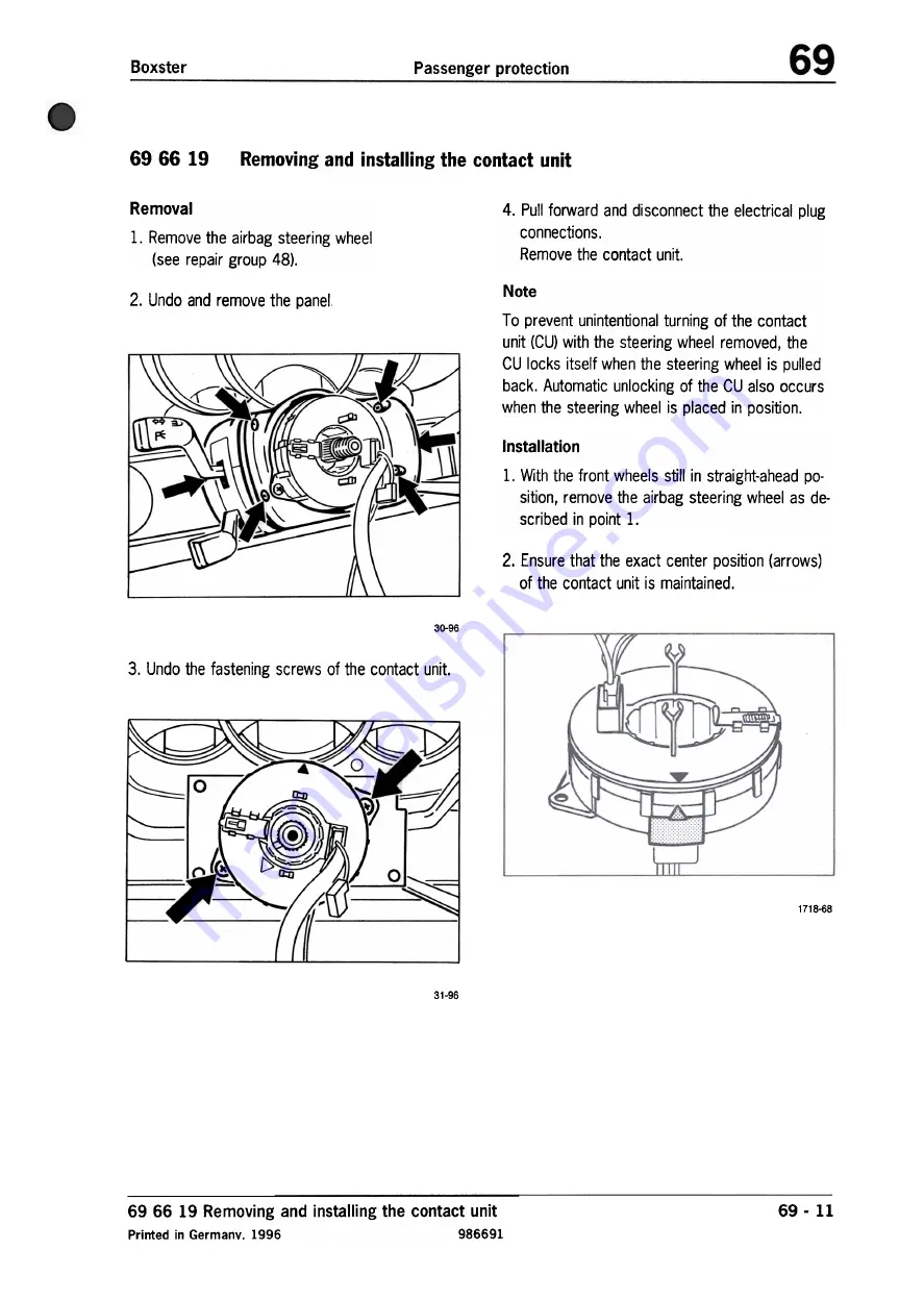 Porsche Boxster S Technical Manual Download Page 265