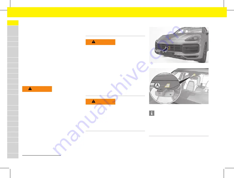 Porsche Cayenne 2020 Owner'S Manual Download Page 50