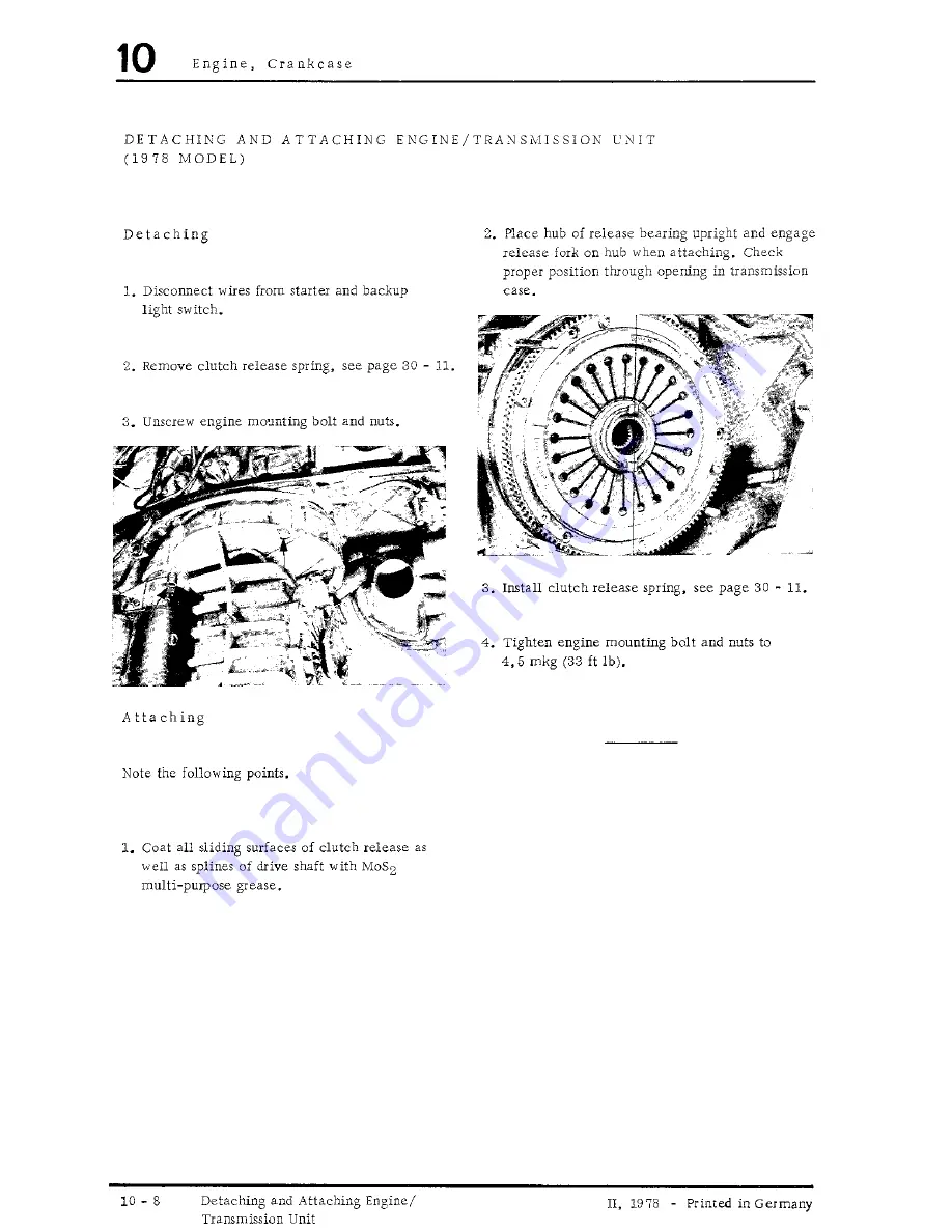 Porsche turbo Carrera Workshop Manual Download Page 31