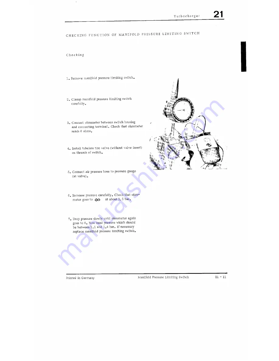 Porsche turbo Carrera Workshop Manual Download Page 62