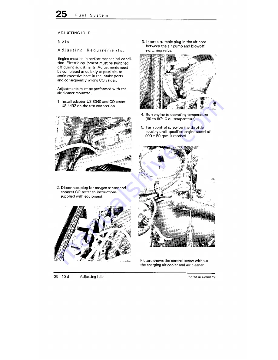 Porsche turbo Carrera Workshop Manual Download Page 96