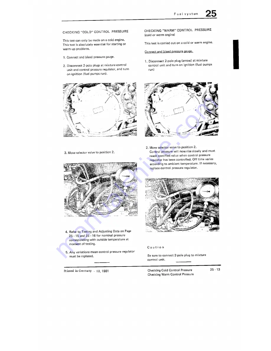 Porsche turbo Carrera Workshop Manual Download Page 101