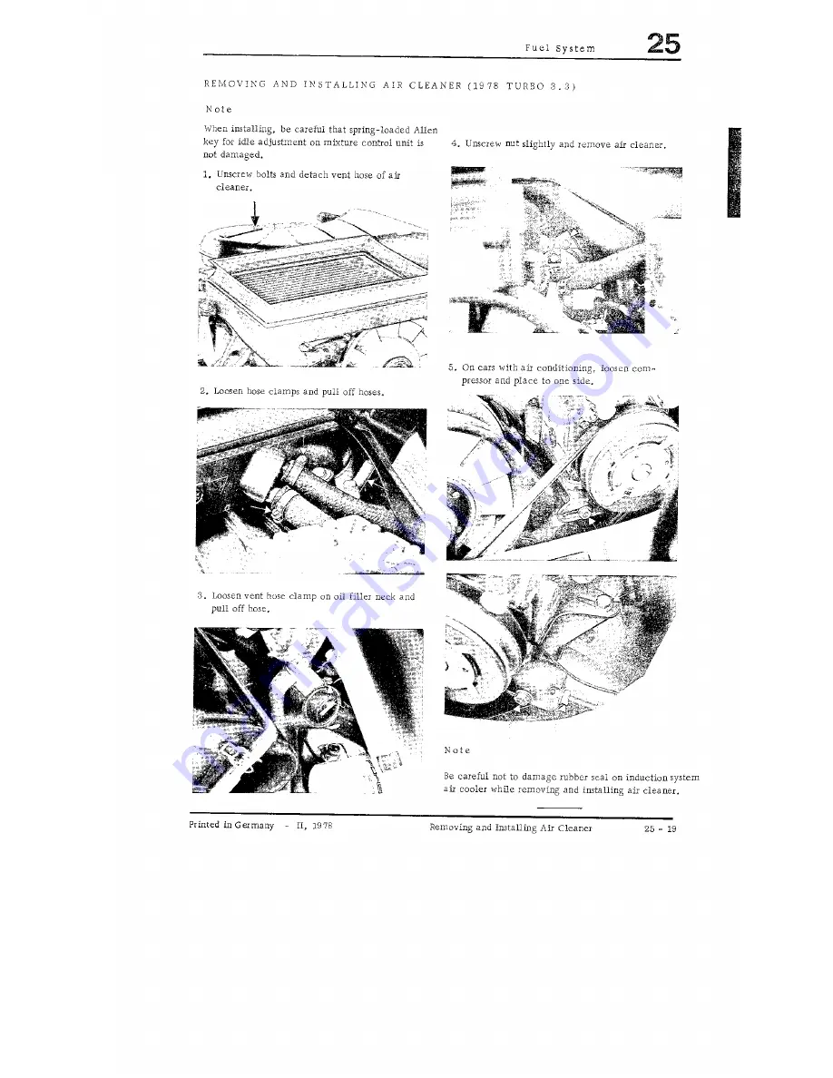 Porsche turbo Carrera Workshop Manual Download Page 112