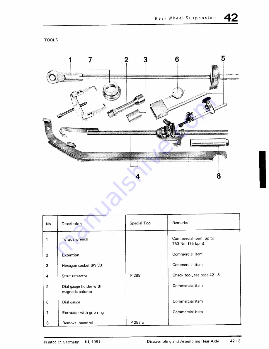 Porsche turbo Carrera Workshop Manual Download Page 281