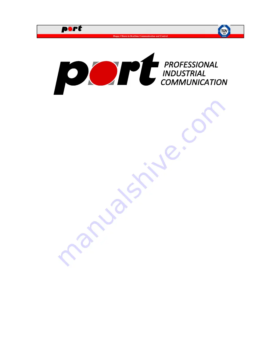 PORT EtherCAN Manual Download Page 1